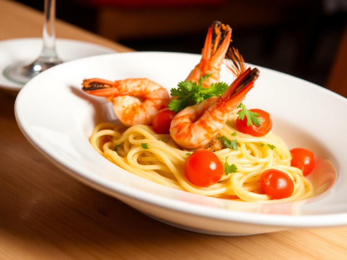 Spaghetti al Scampi